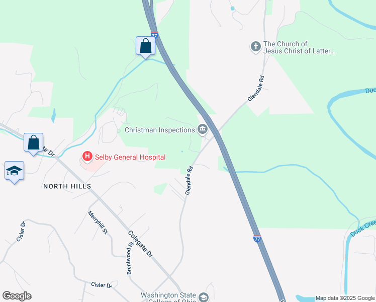map of restaurants, bars, coffee shops, grocery stores, and more near 1317 Glendale Road in Marietta