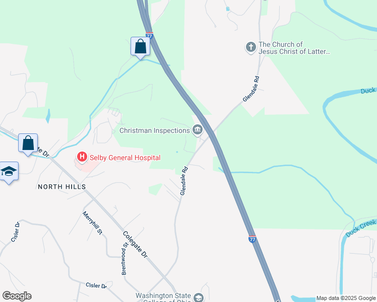 map of restaurants, bars, coffee shops, grocery stores, and more near 1317 Glendale Road in Marietta