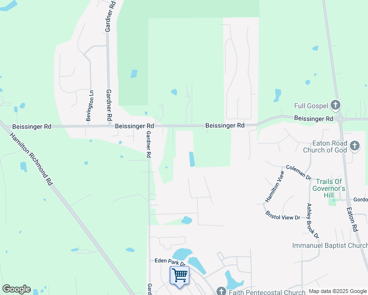 map of restaurants, bars, coffee shops, grocery stores, and more near 967 Beissinger Road in Hamilton