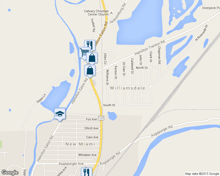 map of restaurants, bars, coffee shops, grocery stores, and more near 1980 Williams Street in Hamilton