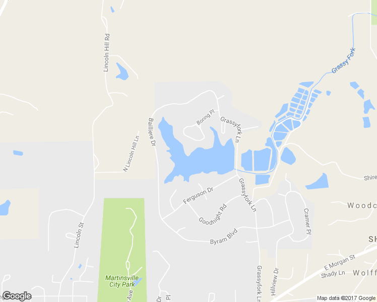 map of restaurants, bars, coffee shops, grocery stores, and more near 217 Boring Place in Martinsville