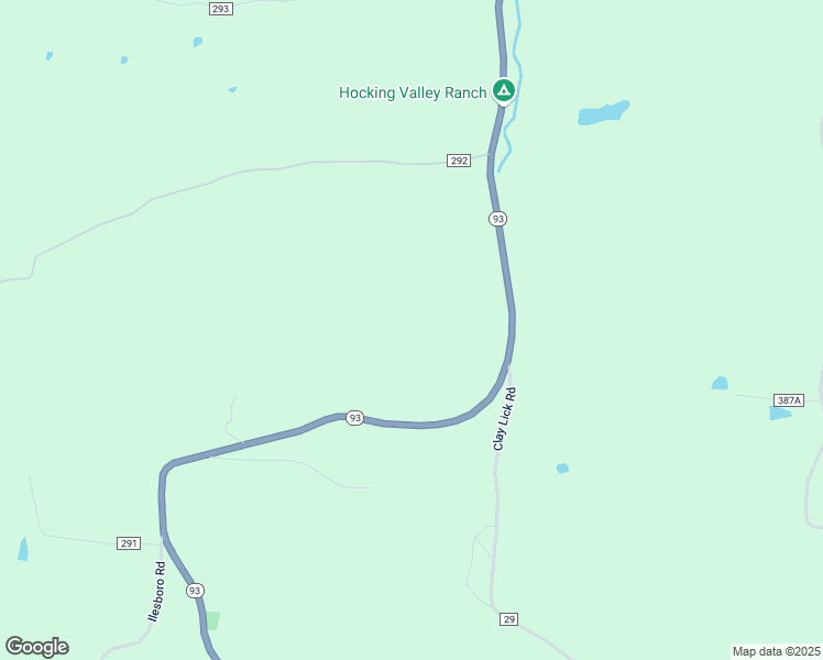 map of restaurants, bars, coffee shops, grocery stores, and more near 19621 Ohio 93 in Logan