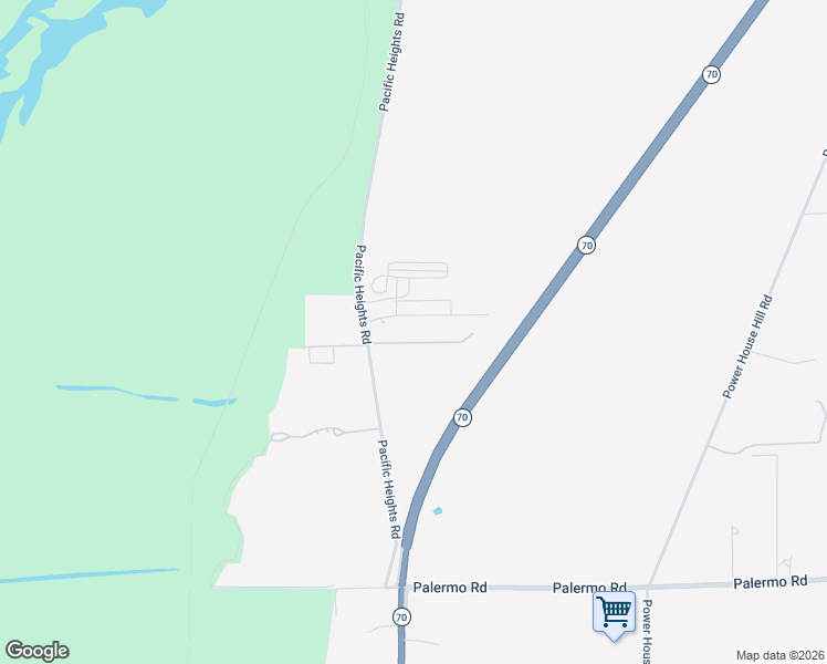 map of restaurants, bars, coffee shops, grocery stores, and more near 39 Vineyard Lane in Oroville