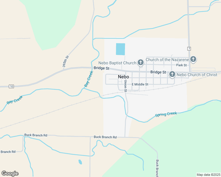 map of restaurants, bars, coffee shops, grocery stores, and more near 306-390 Middle Street in Nebo
