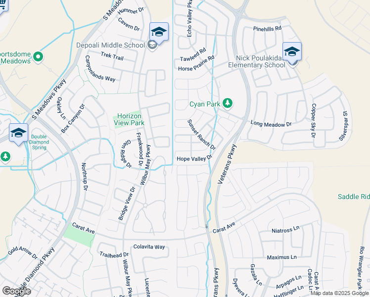map of restaurants, bars, coffee shops, grocery stores, and more near 1930 Half Dome Drive in Reno