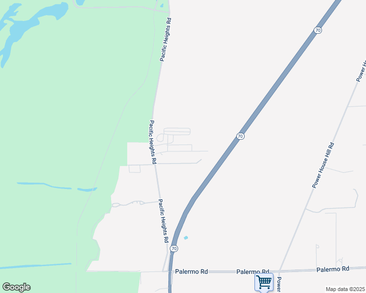 map of restaurants, bars, coffee shops, grocery stores, and more near 5813 Pacific Heights Road in Oroville