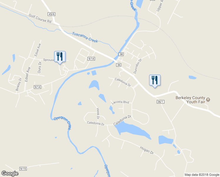 map of restaurants, bars, coffee shops, grocery stores, and more near 67 Shoal Creek Court in Martinsburg