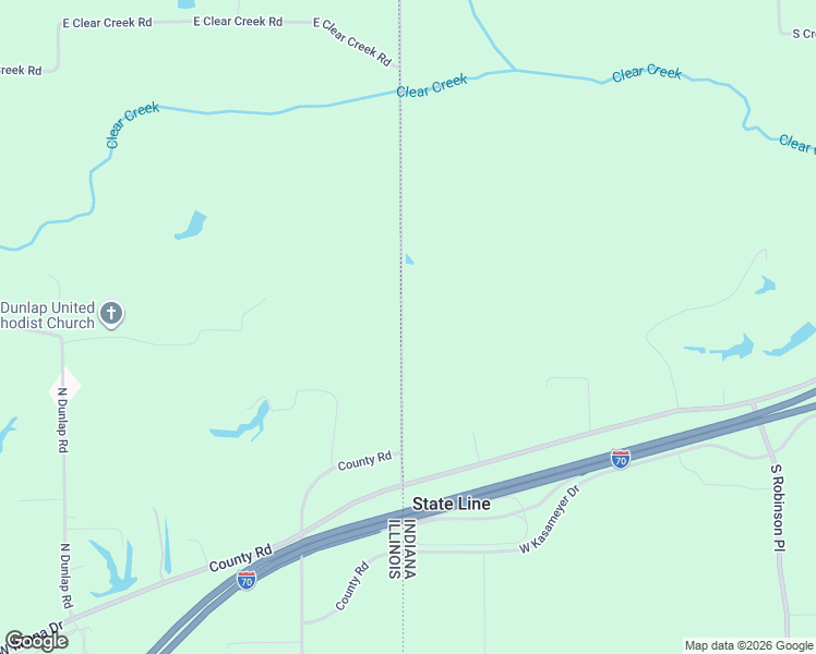 map of restaurants, bars, coffee shops, grocery stores, and more near 2000 State Line Place in Dennison
