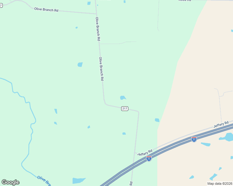 map of restaurants, bars, coffee shops, grocery stores, and more near 6500 Olive Branch Road in Oregonia