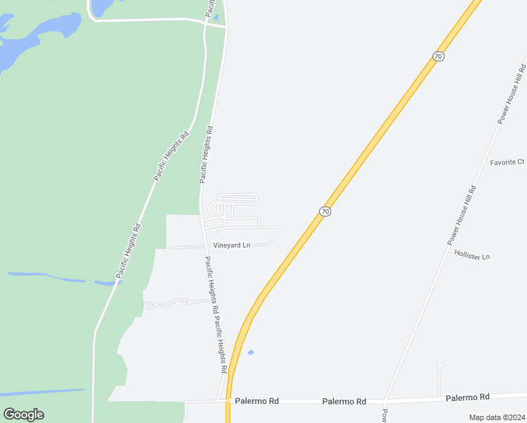 map of restaurants, bars, coffee shops, grocery stores, and more near 5813 Pacific Heights Road in Oroville