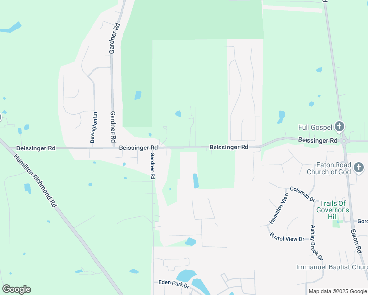 map of restaurants, bars, coffee shops, grocery stores, and more near 967 Beissinger Road in Hamilton