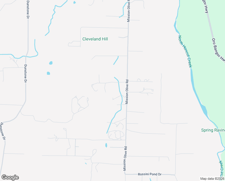 map of restaurants, bars, coffee shops, grocery stores, and more near 732 Mission Olive Road in Oroville