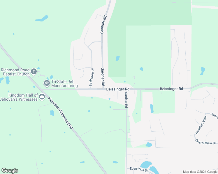 map of restaurants, bars, coffee shops, grocery stores, and more near 1194 Beissinger Road in Hamilton