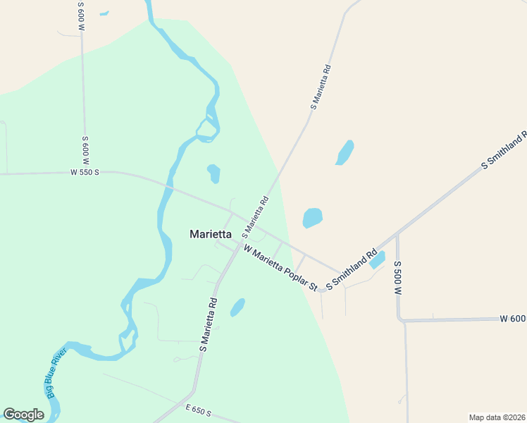 map of restaurants, bars, coffee shops, grocery stores, and more near 5462 South Marietta Road in Shelbyville