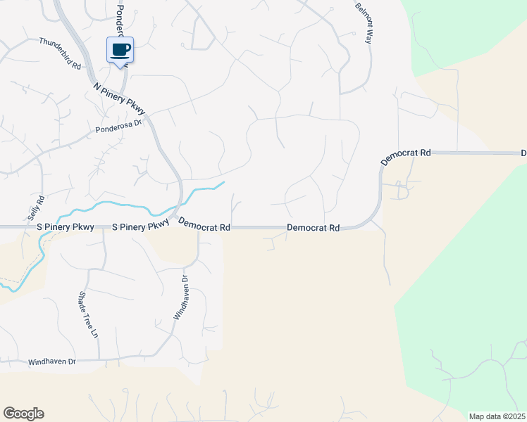 map of restaurants, bars, coffee shops, grocery stores, and more near 9055 South Pinery Parkway in Parker