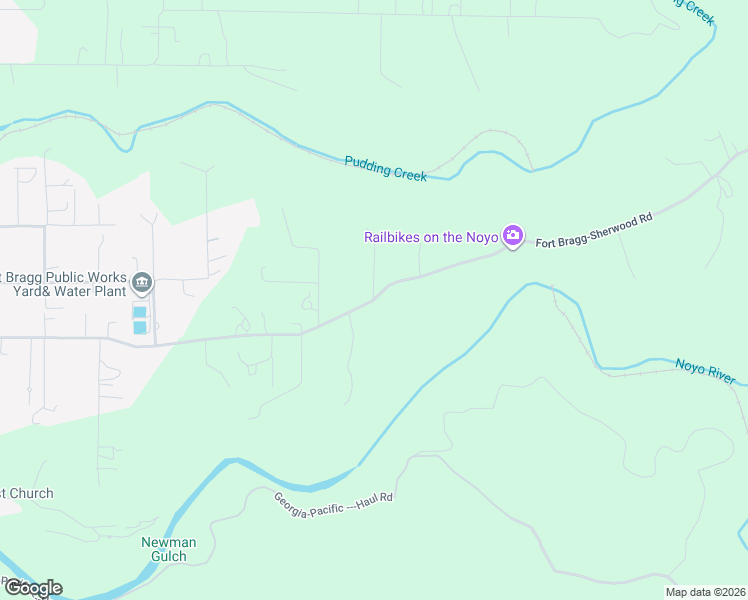 map of restaurants, bars, coffee shops, grocery stores, and more near 30959 Fort Bragg-Sherwood Road in Fort Bragg