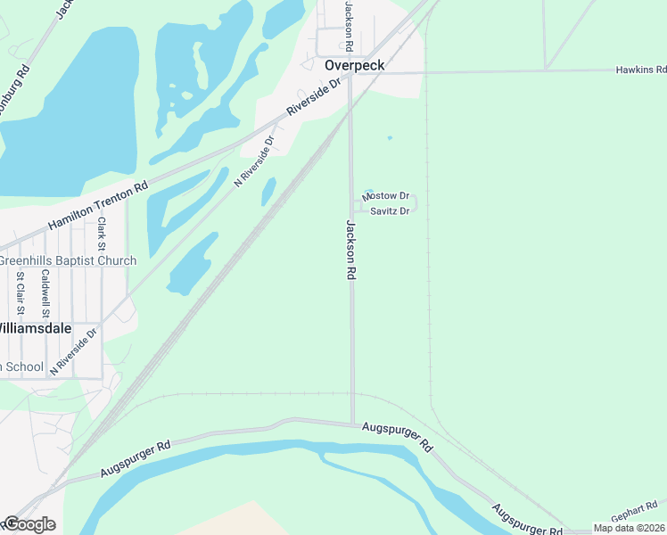 map of restaurants, bars, coffee shops, grocery stores, and more near 2075 Jackson Road in Hamilton