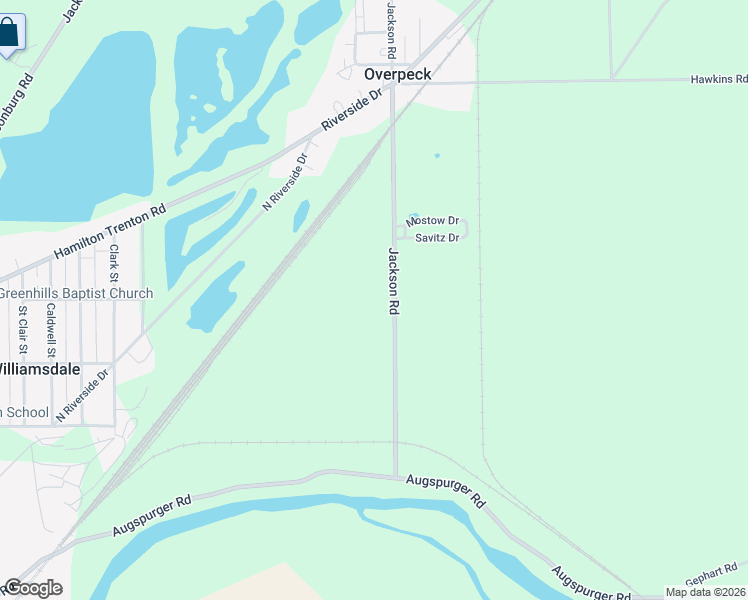 map of restaurants, bars, coffee shops, grocery stores, and more near 2075 Jackson Road in Hamilton