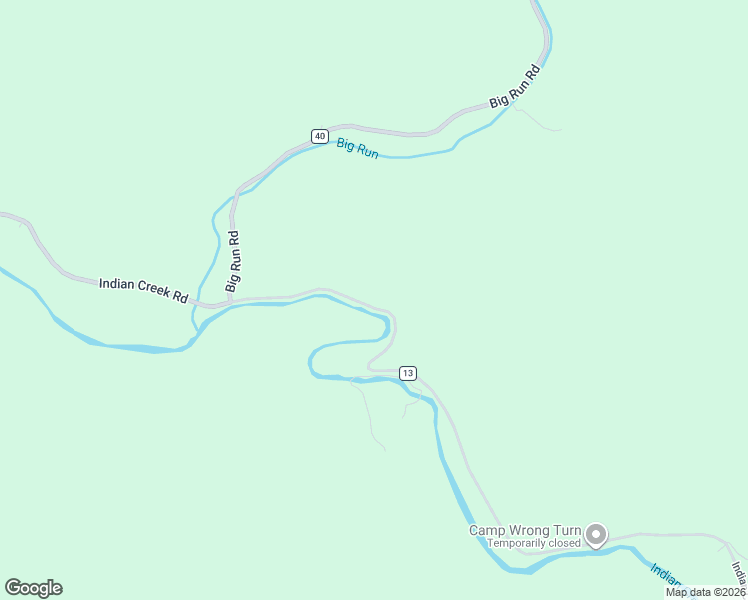 map of restaurants, bars, coffee shops, grocery stores, and more near 1293 Indian Creek Road in Alma