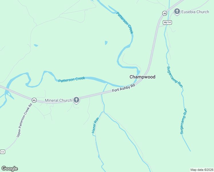 map of restaurants, bars, coffee shops, grocery stores, and more near 5426 Fort Ashby Road in Fort Ashby