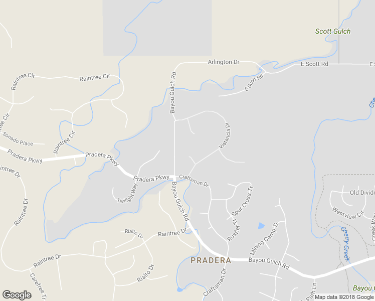 map of restaurants, bars, coffee shops, grocery stores, and more near 5592 Rim View PI in Parker