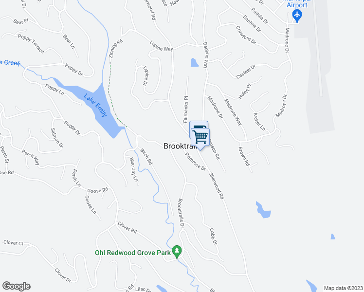 map of restaurants, bars, coffee shops, grocery stores, and more near in Brooktrails