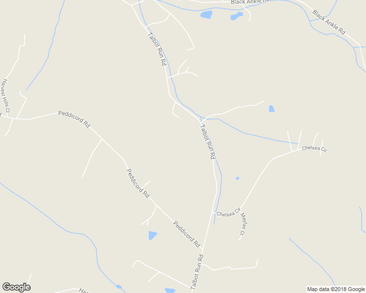 map of restaurants, bars, coffee shops, grocery stores, and more near 7616 Talbot Run Road in Mount Airy