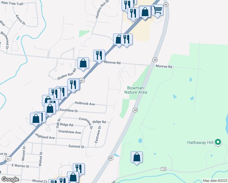 map of restaurants, bars, coffee shops, grocery stores, and more near 737 Deas Drive in Lebanon