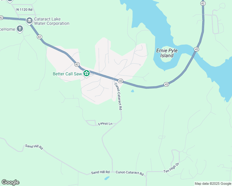 map of restaurants, bars, coffee shops, grocery stores, and more near 10601 Cunot-Cataract Road in Poland