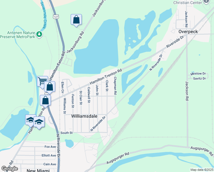 map of restaurants, bars, coffee shops, grocery stores, and more near 2118 Clark Street in Hamilton