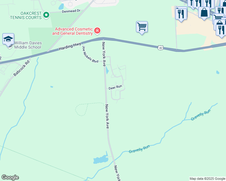 map of restaurants, bars, coffee shops, grocery stores, and more near 4955 Rosebay Place in Hamilton Township