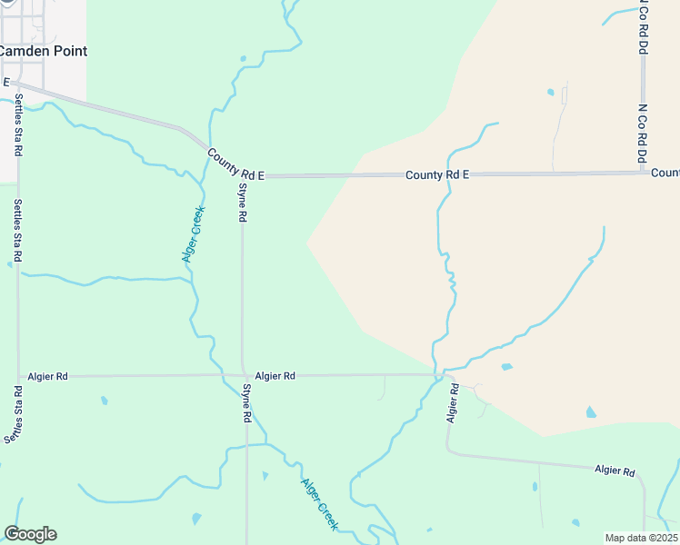 map of restaurants, bars, coffee shops, grocery stores, and more near 19775 Styne Road in Camden Point