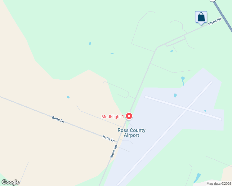 map of restaurants, bars, coffee shops, grocery stores, and more near Gleasons Clearview Meadows in Chillicothe