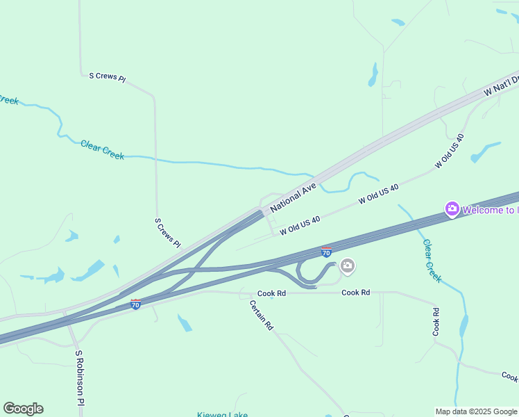 map of restaurants, bars, coffee shops, grocery stores, and more near 5525 W Illiana Dr in West Terre Haute