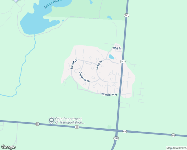 map of restaurants, bars, coffee shops, grocery stores, and more near 4169 Dove Court in Lebanon