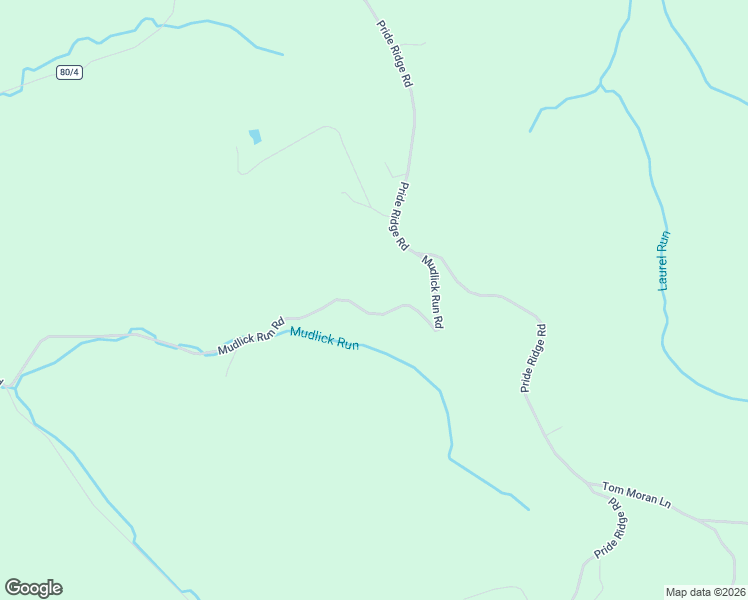 map of restaurants, bars, coffee shops, grocery stores, and more near 957 Mudlick Run Road in Fairmont