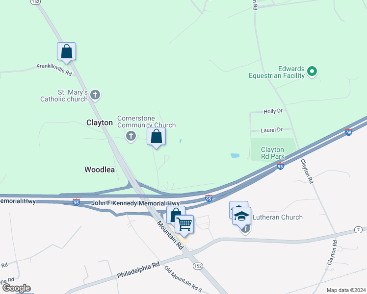 map of restaurants, bars, coffee shops, grocery stores, and more near 2220 Jaycee Drive in Joppatowne