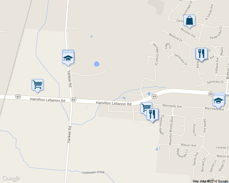 map of restaurants, bars, coffee shops, grocery stores, and more near 200 Yankee Road in Monroe