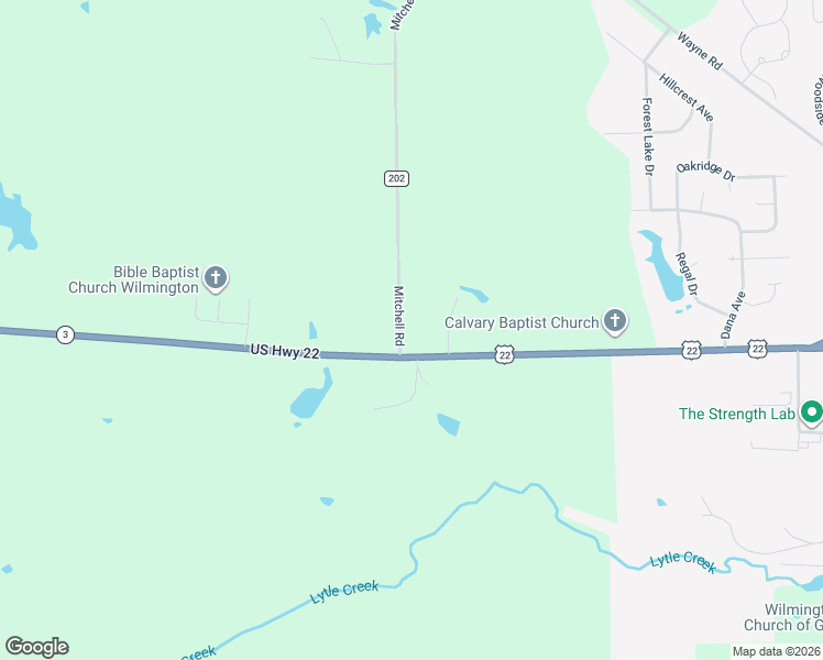 map of restaurants, bars, coffee shops, grocery stores, and more near 2398 Sr 22 3 in Wilmington