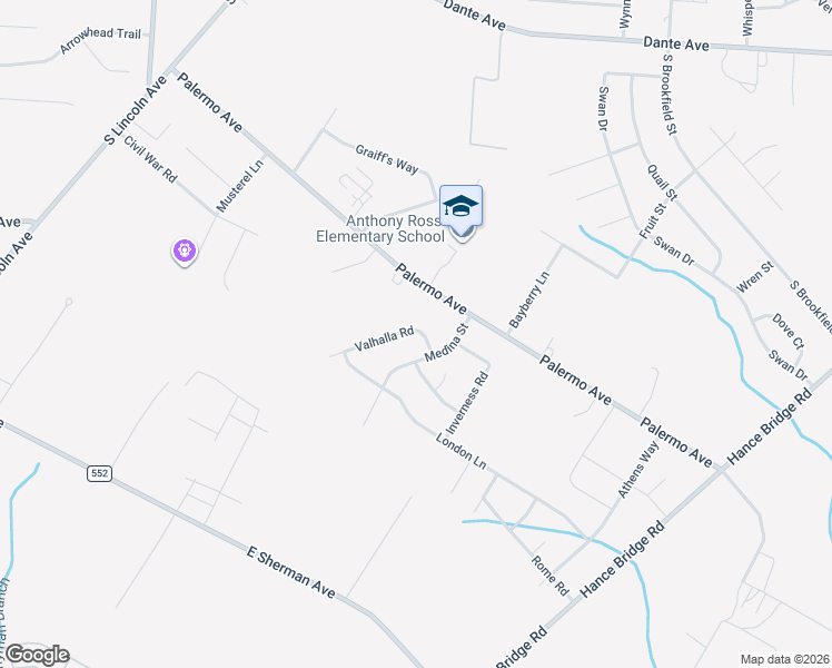 map of restaurants, bars, coffee shops, grocery stores, and more near 2646 Medina Street in Vineland