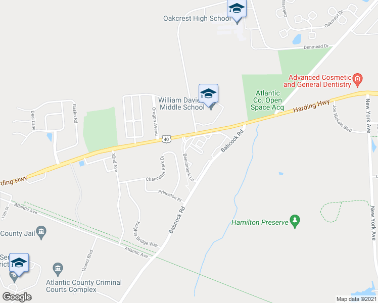 map of restaurants, bars, coffee shops, grocery stores, and more near 1552 Hamilton Court in Hamilton