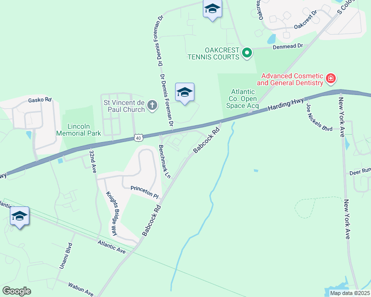 map of restaurants, bars, coffee shops, grocery stores, and more near 1525 Thomas Jefferson Court in Hamilton