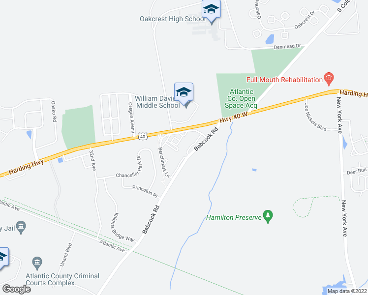 map of restaurants, bars, coffee shops, grocery stores, and more near 1562 Washington Court in Hamilton