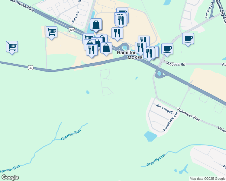 map of restaurants, bars, coffee shops, grocery stores, and more near 4539 Concord Place in Hamilton