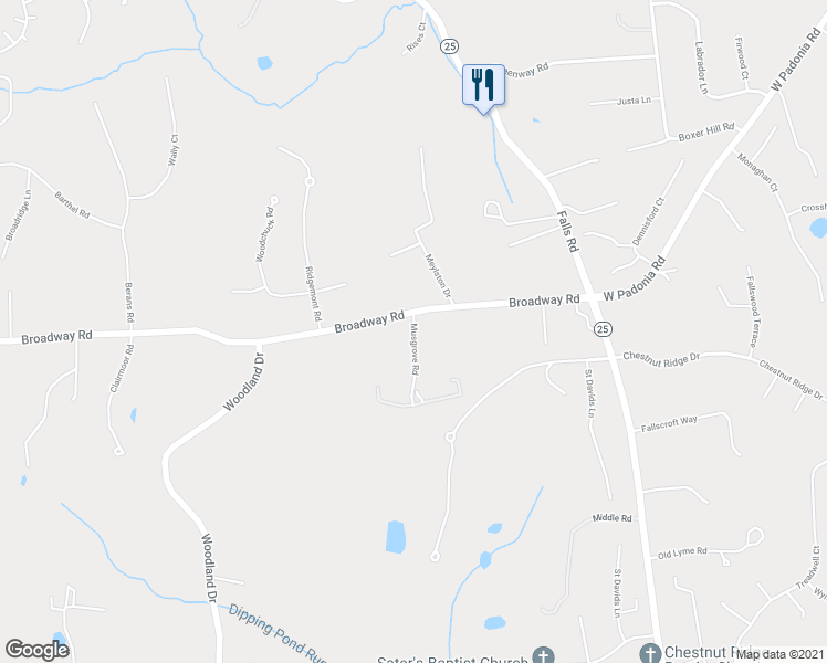 map of restaurants, bars, coffee shops, grocery stores, and more near 1308 Musgrove Road in Lutherville-Timonium