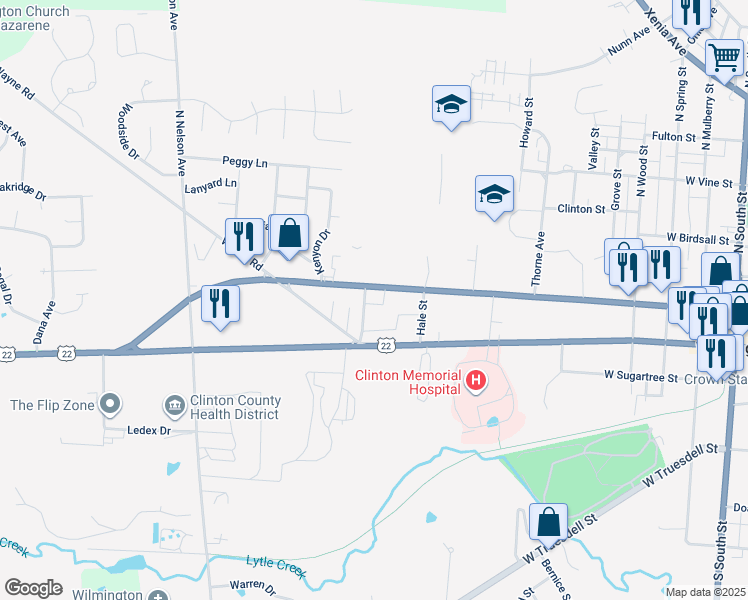 map of restaurants, bars, coffee shops, grocery stores, and more near 888 West Locust Street in Wilmington