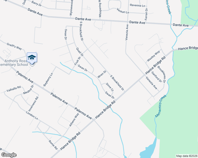 map of restaurants, bars, coffee shops, grocery stores, and more near 3253 Swan Drive in Vineland