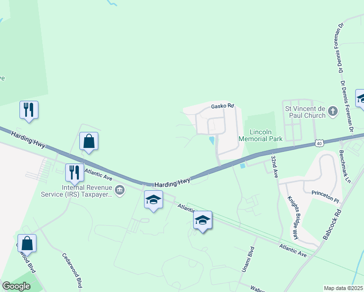 map of restaurants, bars, coffee shops, grocery stores, and more near 196 Sorrentino Way in Hamilton