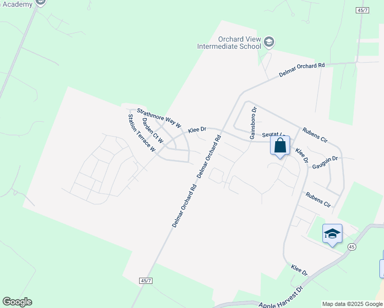 map of restaurants, bars, coffee shops, grocery stores, and more near 201 Strathmore Way East in Martinsburg