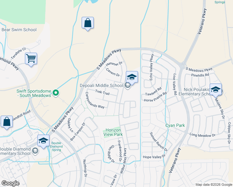 map of restaurants, bars, coffee shops, grocery stores, and more near 1793 Big Boulder Drive in Reno